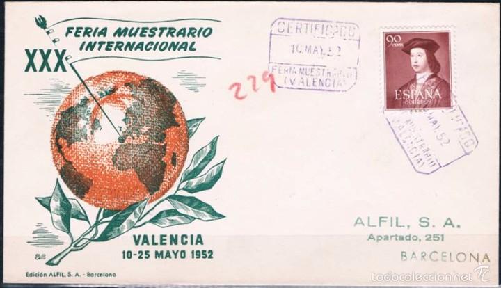 Sellos: 1952.-  VALENCIA A BARCELONA - Foto 1