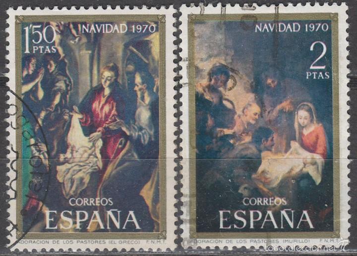 Sellos: Edifil 2002/3, Navidad 1970, usado (serie completa) - Foto 1