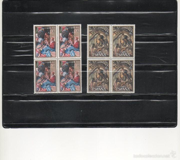Briefmarken: Espa&ntilde;a-1944/45 Navidad a&ntilde;o 69 Bloque de cuatro nuevos sin fijasellos (seg&uacute;n foto)