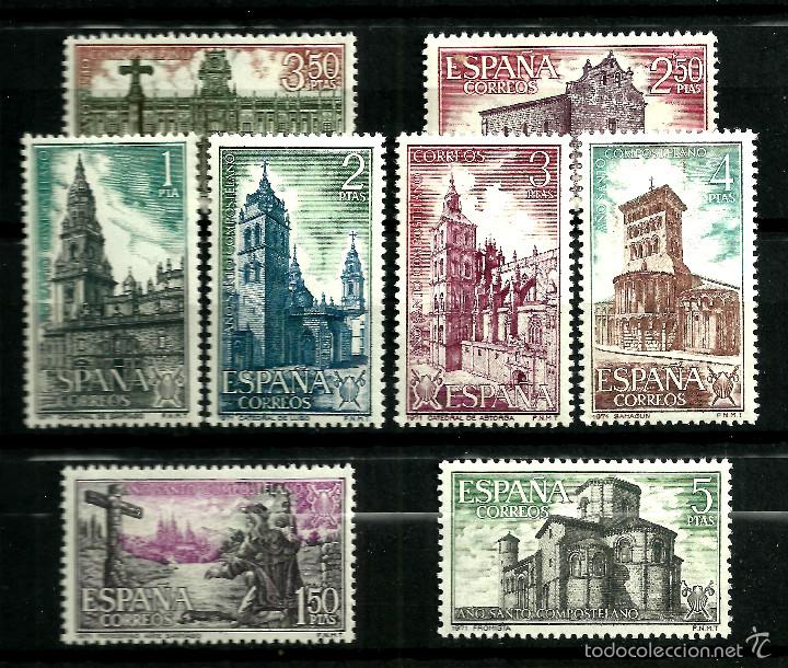 Stamps: A&Ntilde;O SANTO COMPOSTELANO. ED. 2063 AL 2070 (8 VALORES)