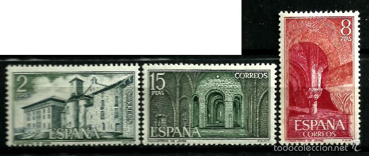 Sellos: MONASTERIO DE LEYRE. ED. 2229 AL 2231 (3 VALORES) - Foto 1