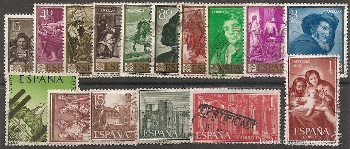 Sellos: 1959-A&Ntilde;O COMPLETO-USADO- - Foto 1