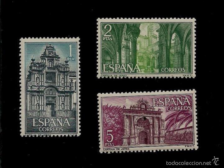 Selos: II CENTENARIO - CARTUJA DE SANTA MARIA DE LA DEFENSION - EDIFIL N&ordm; 1761-63 - 1966