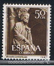 Sellos: ESPA&Ntilde;A // EDIFIL 1130 // 1954 ... USADO - Foto 1
