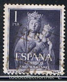 Sellos: ESPA&Ntilde;A // EDIFIL 1139 // 1954 ... USADO - Foto 1