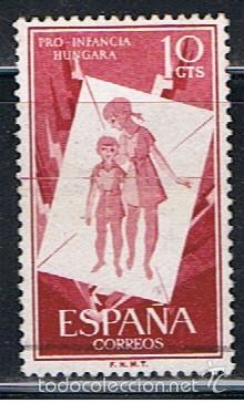 Sellos: ESPA&Ntilde;A // EDIFIL 1200 // 1956 ... USADO - Foto 1