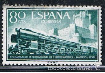 Sellos: ESPA&Ntilde;A // EDIFIL 1234 // 1958 ... USADO - Foto 1