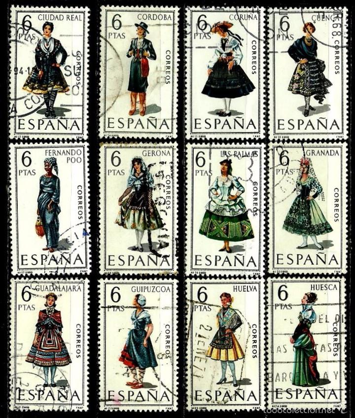 españa 1968- edi 1839/50 (serie: trajes ii) usa - Comprar sellos usados II  Centenario en todocoleccion - 58662937