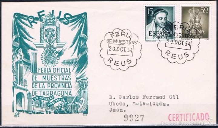 Sellos: 1954.- REUS (PROVINCIA) A JA&Eacute;N - Foto 1