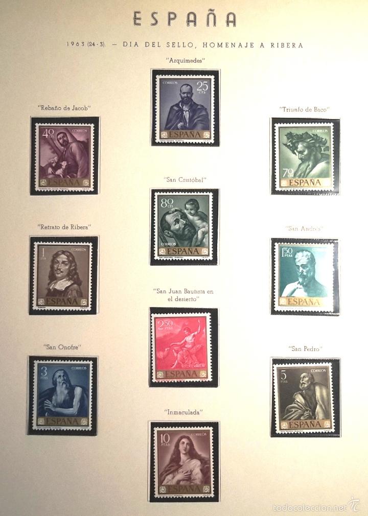 Sellos: SELLOS HOMENAJE A RIBERA 1963 - COMPLETO - - Foto 1