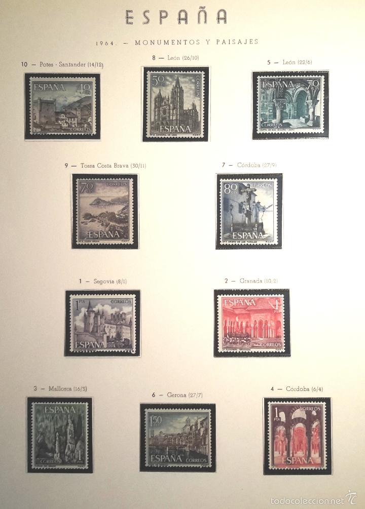 Sellos: SELLOS MONUMENTOS Y PAISAJES 1964 - COMPLETO -