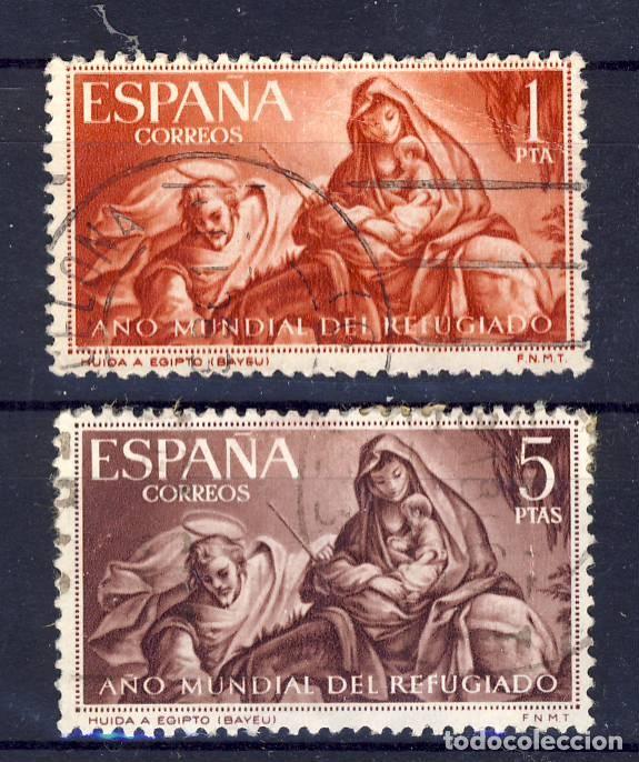 Sellos: 1961.- A&Ntilde;O MUNDIAL DEL REFUGIADO.- 23 DE ENERO.- ED. 1326-27.- (2)