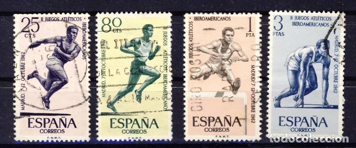 Selos: 1962.- JUEGOS ATL&Eacute;TICOS IBEROAMERICANOS.- ED. 1450-53.-