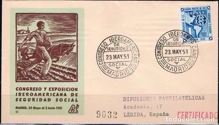Sellos: 1951.-  MADRID A L&Eacute;RIDA - Foto 1