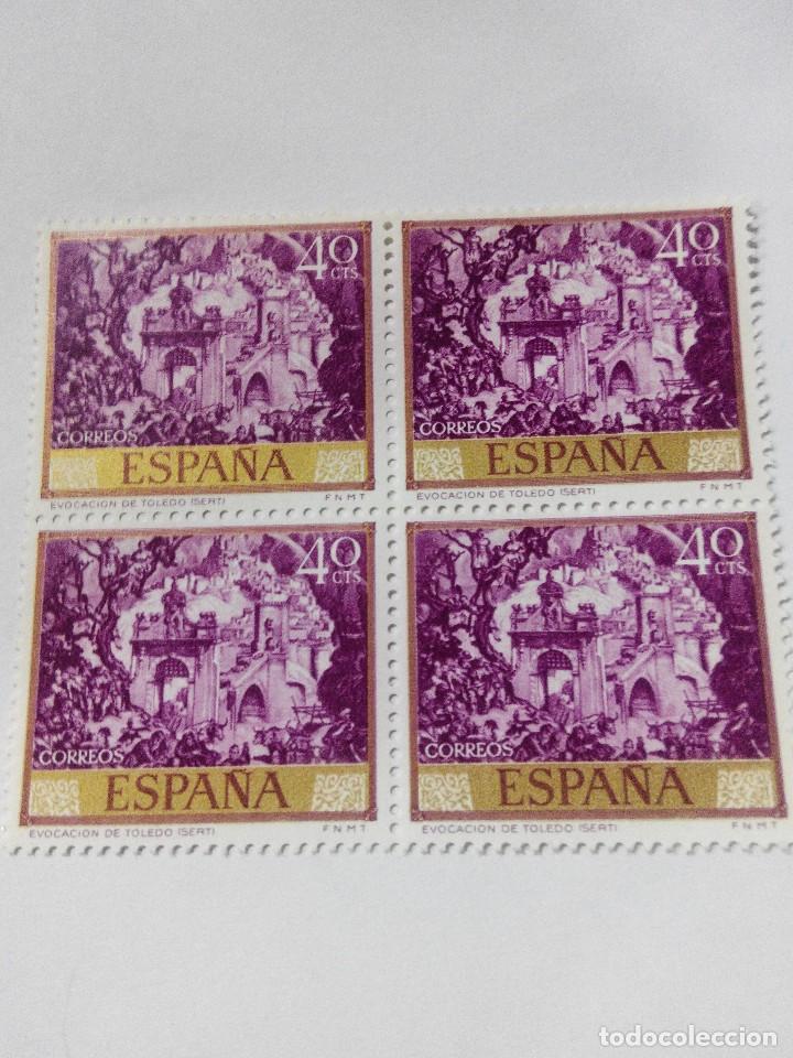 Sellos: ESPA&Ntilde;A EDIFIL  1711 A&Ntilde;O 1966 BLOQUE 2X2 NUEVO - Foto 1