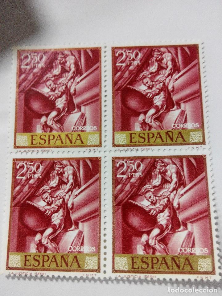 Sellos: ESPA&Ntilde;A EDIFIL  1716 A&Ntilde;O 1966 BLOQUE 2X2 NUEVO - Foto 1