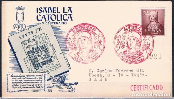 Sellos: 1951.-  SANTA F&Eacute; (GRANADA) A SANTA F&Eacute; - Foto 1