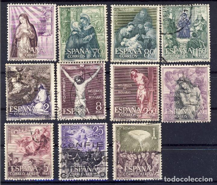 Sellos: 1962.- MISTERIOS DEL SANTO ROSARIO.-