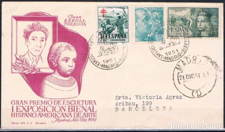 Sellos: 1951.-  MADRID A BARCELONA - Foto 1
