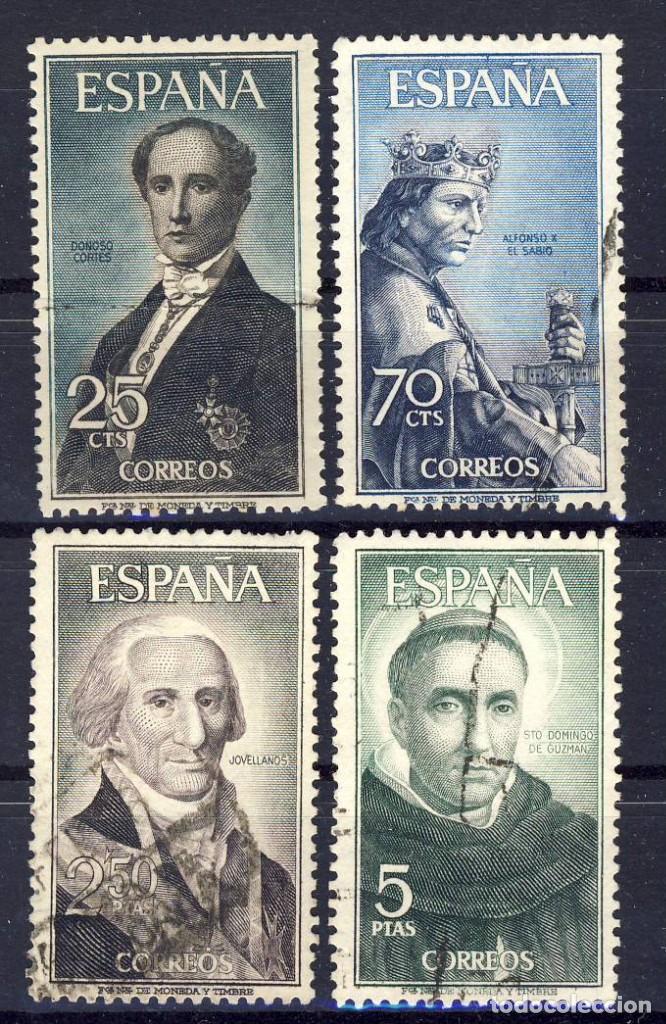Selos: 1965.- PERSONAJES ESPA&Ntilde;OLES..- ED. 1563-66.- (1)