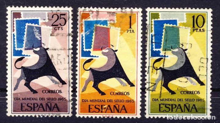 Selos: 1965.-  D&Iacute;A MUNDIAL DEL SELLO.- ED. 1667-69.- (1)