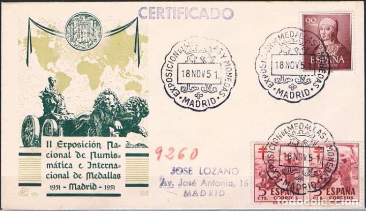Sellos: 1951.- MADRID INTERIOR - Foto 1