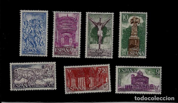 Selos: II CENTENARIO - A&Ntilde;O SANTO COMPOSTELANO - EDIFIL N&ordm; 2047-53 - 1971