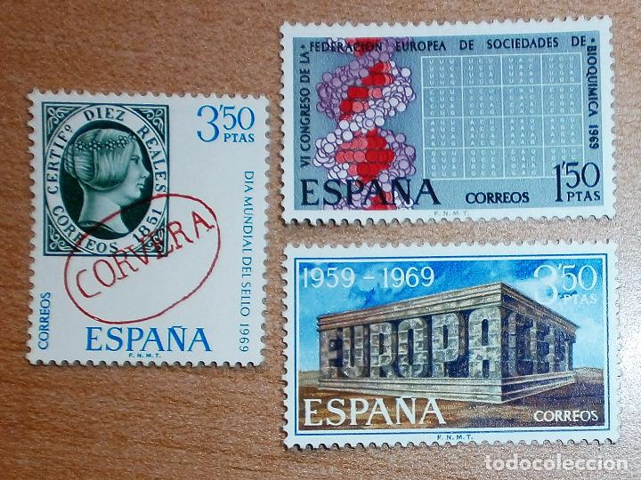 Sellos: Sg Lote 3 sellos Espa&ntilde;a 1969 - Sin circular - Foto 1