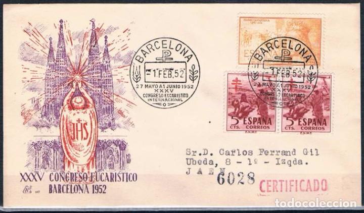 Sellos: 1950.- BARCELONA A JA&Eacute;N - Foto 1