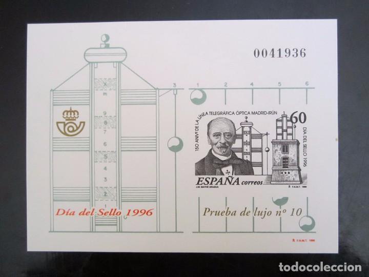 Sellos: SELLOS PRUEBA OFICIAL  N&ordm; 57 DIA DEL SELLO 1996
