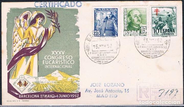 Sellos: 1952.-  BARCELONA A MADRID - Foto 1