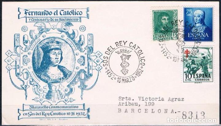 Sellos: 1952.-  BARCELONA INTERIOR - Foto 1