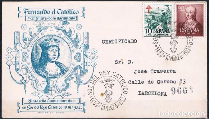 Sellos: 1952.-  BARCELONA INTERIOR - Foto 1