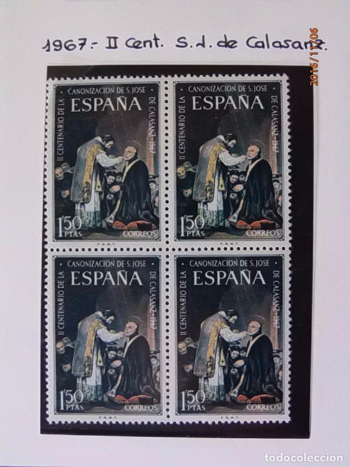 Selos: 1967 - II CENTENARIO DE SAN JOSE DE CALASANZ - EDIFIL 1837 -BLOQUE DE 4