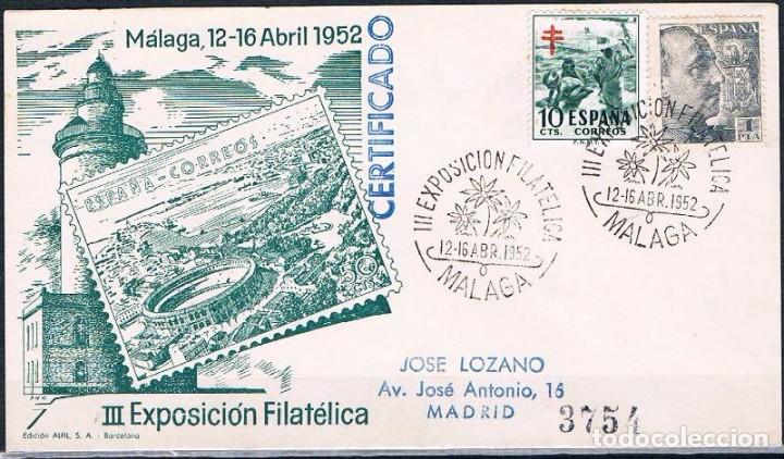 Sellos: 1952.-  M&Aacute;LAGA A MADRID - Foto 1