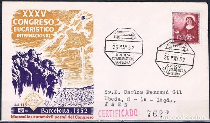 Sellos: 1952.-  BARCELONA A JA&Eacute;N - Foto 1