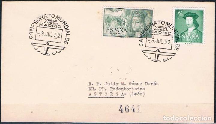 Sellos: 1952.-  MADRID A (ASTORGA) LE&Oacute;N - Foto 1