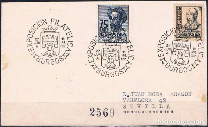 Sellos: 1952.-  BURGOS A SEVILLA - Foto 1