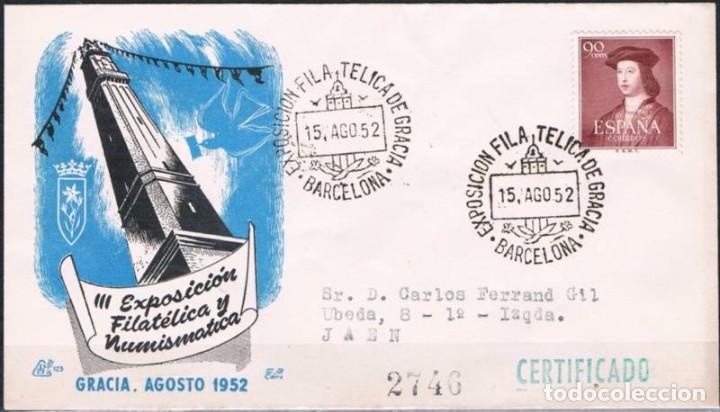 Sellos: 1952.-  BARCELONA A JA&Eacute;N - Foto 1