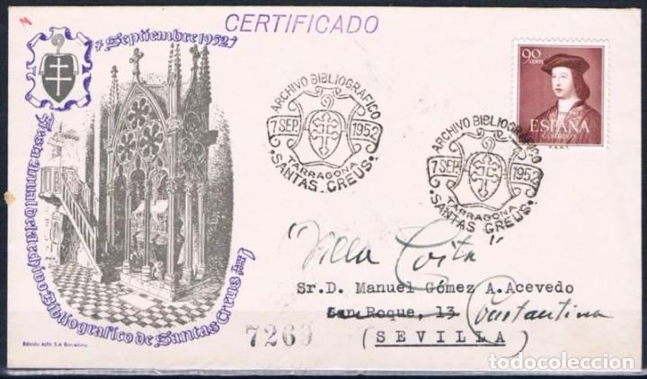 Sellos: 1952.-  TARRAGONA A SEVILLA - Foto 1