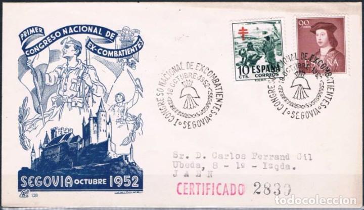 Sellos: 1952.-  SEGOVIA A JA&Eacute;N - Foto 1