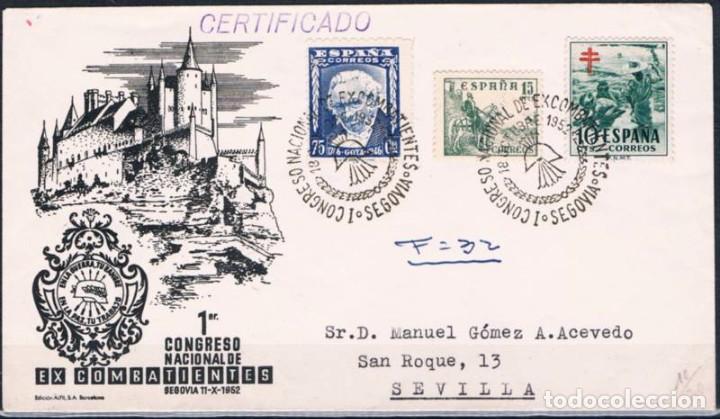 Sellos: 1952.-  SEGOVIA A SEVILLA - Foto 1