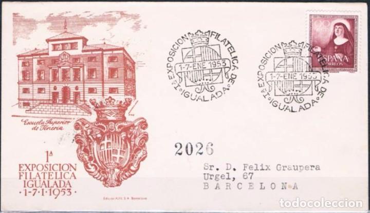 Sellos: 1953.-  IGUALADA (BARCELONA) - Foto 1