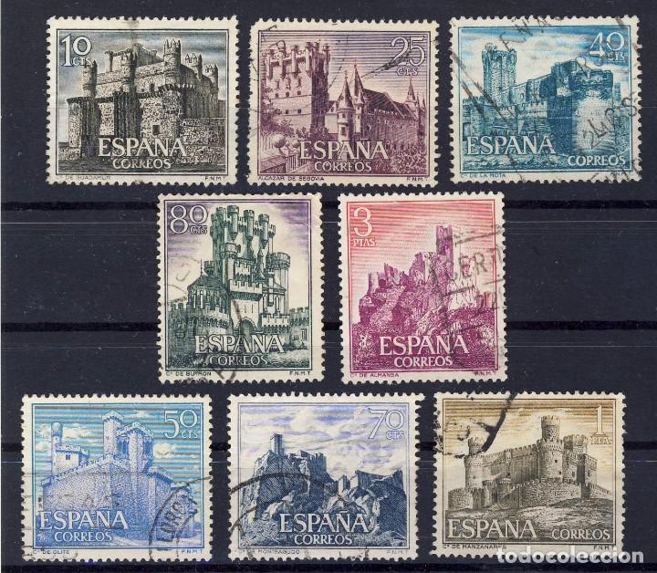 Sellos: 1966.- CASTILLOS DE ESPA&Ntilde;A.- ED.1.738-45.- (1)