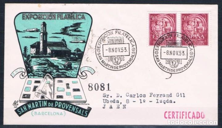 Sellos: 1953.- BARCELONA A JA&Eacute;N - Foto 1