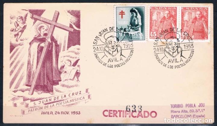 Sellos: 1953.-  &Aacute;VILA A BARCELONA - Foto 1