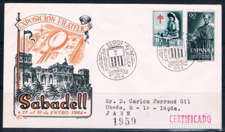 Sellos: 1954.-  SABADELL A JA&Eacute;N - Foto 1