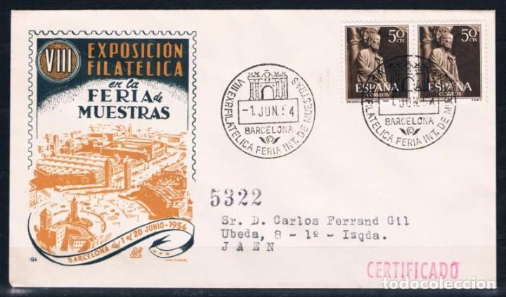 Sellos: 1954.-  BARCELONA A JA&Eacute;N - Foto 1