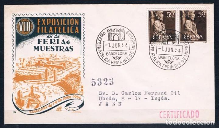 Sellos: 1954.-  BARCELONA A JA&Eacute;N - Foto 1