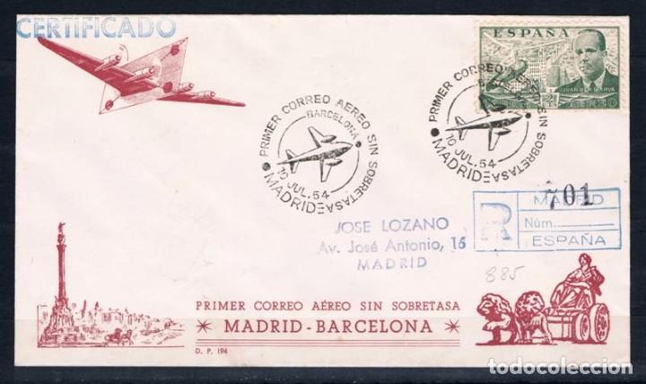 Sellos: 1954.-  BARCELONA A MADRID - Foto 1